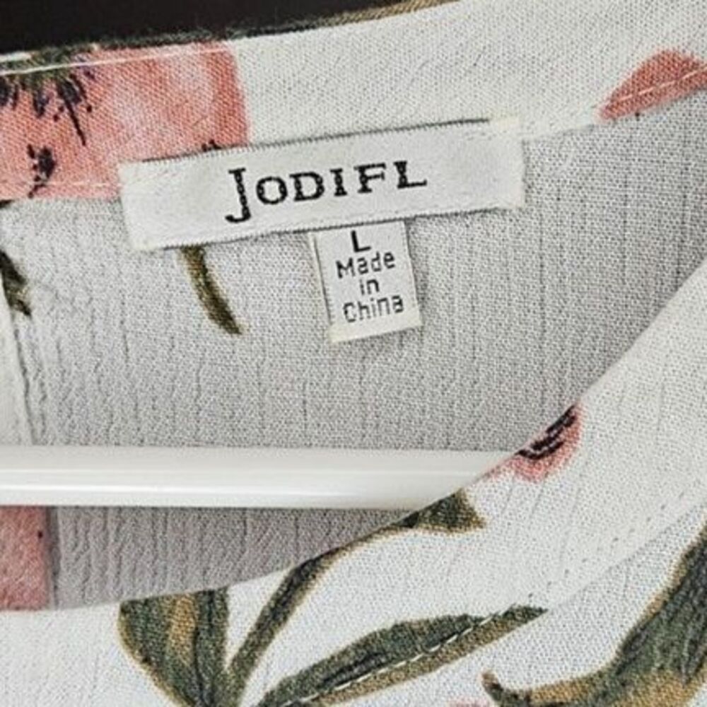Jodifil, Cream, Mauve, Moss, Blue, Top, Size: L - Picture 5 of 5